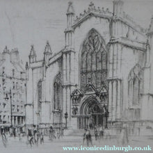 Load image into Gallery viewer, William Walcot St Giles Cathedral Edinburgh Etching Signed
