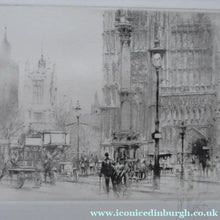 Load image into Gallery viewer, SCOTTISH ART. William Walcot (1874 - 1943). Westminster Abbey and Parliament Square London; Pencil Signed 1919
