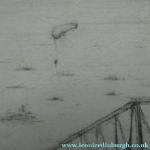 Load image into Gallery viewer, SCOTTISH ART. William Walcot (1874 - 1943). WWI Etching of the Forth Rail Bridge and Rosyth Docks; c 1918
