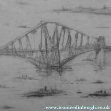 Load image into Gallery viewer, SCOTTISH ART. William Walcot (1874 - 1943). WWI Etching of the Forth Rail Bridge and Rosyth Docks; c 1918
