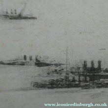 Load image into Gallery viewer, SCOTTISH ART. William Walcot (1874 - 1943). WWI Etching of the Forth Rail Bridge and Rosyth Docks; c 1918
