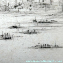 Load image into Gallery viewer, SCOTTISH ART. William Walcot (1874 - 1943). WWI Etching of the Forth Rail Bridge and Rosyth Docks; c 1918
