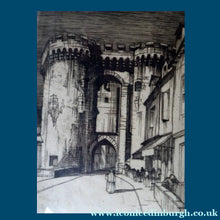Load image into Gallery viewer, SCOTTISH ART. William Wilson (1905 - 1972). Gateway: City Walls, Chartres. ETCHING. Signed and Titled in Pencil
