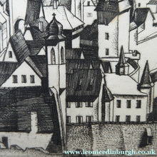 Load image into Gallery viewer, William Wilson Etching. Rothenburg ob der Tauber 1929

