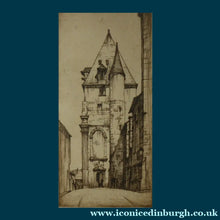 Load image into Gallery viewer, SCOTTISH ART. William Wilson (1905 - 1972). The Bell Tower of St Aignan Church, Chartres. ETCHING. Signed and Titled in Pencil
