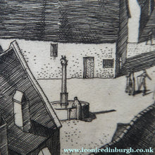 Load image into Gallery viewer, William Wilson Etching. The Walls of Rothenburg 1929

