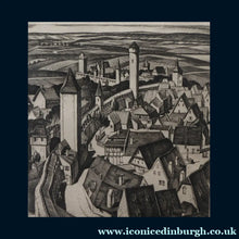 Load image into Gallery viewer, SCOTTISH ART. William Wilson (1905 - 1972). The Walls, Rothenburg ETCHING. Signed, Titled  and Dated 1929
