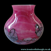 Load image into Gallery viewer, Pink Caithness Cadenza Glass Vase by Colin Terris
