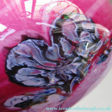 Load image into Gallery viewer, Pink Caithness Cadenza Glass Vase by Colin Terris
