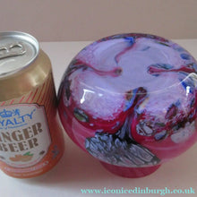 Load image into Gallery viewer, Pink Caithness Cadenza Glass Vase by Colin Terris
