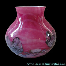 Load image into Gallery viewer, Pink Caithness Cadenza Glass Vase by Colin Terris

