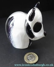 Load image into Gallery viewer, SCOTTISH Caithness Glass. Vintage 1970s Model of a Panda - Scottish Glass
