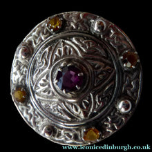 Load image into Gallery viewer, Vintage Silver Celtic Shield Brooch. Marked Silver - but most probably made by Shipton &amp; Co, Birmingham

