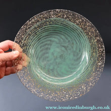 Load image into Gallery viewer, SCOTTISH GLASS. Collectable 1930s Monart Plate with Shallow Dip. 9 1/4  inches (C)

