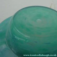 Load image into Gallery viewer, SCOTTISH GLASS. Fabulous 1920s Miniature Antique Scottish Monart Shallow Bowl with Rim. 3 1/2 inches
