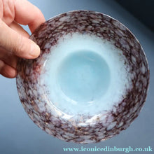 Load image into Gallery viewer, SCOTTISH GLASS. Fabulous 1920s Antique Monart Shallow Bowl with Rim. 5 3/4 inches

