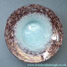 Load image into Gallery viewer, SCOTTISH GLASS. Fabulous 1920s Antique Monart Shallow Bowl with Rim. 5 3/4 inches


