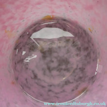 Load image into Gallery viewer, SCOTTISH GLASS. Fabulous 1920s Antique Scottish Monart Shallow Bowl with Rim. 5 3/4 inches
