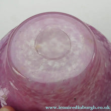Load image into Gallery viewer, SCOTTISH GLASS. Fabulous 1920s Antique Scottish Monart Shallow Bowl with Rim. 5 3/4 inches
