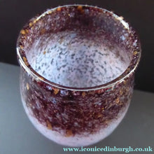 Load image into Gallery viewer, 1930s Monart Glass Vase with Gold Aventurine Flakes
