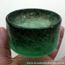 Load image into Gallery viewer, SCOTTISH GLASS. Fabulous 1920s Small Antique Scottish Monart Glass Bowl with Straight Sides. Diameter 3 3/4 inches
