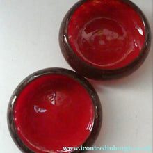 Load image into Gallery viewer, Genuine 1930s Red Aventurine Scottish Monart Glass Pin Dish
