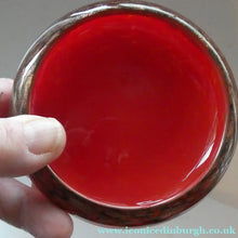 Load image into Gallery viewer, Genuine 1930s Red Aventurine Scottish Monart Glass Pin Dish
