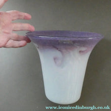 Load image into Gallery viewer, Scottlsh Vase. 1950s Trumpet Shape Vase. VASART GLASS Signed
