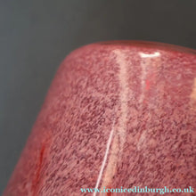 Load image into Gallery viewer, SCOTTISH GLASS by VASART. Fine 1950s Vintage Large Art Glass Vase, 1950s. 7 1/2 inches in height. Etched signature
