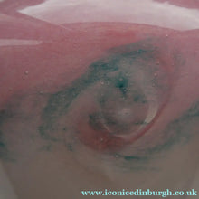 Load image into Gallery viewer, SCOTTISH GLASS Pale Grey and Pink VASART Vase. Etched signature to base; Vintage 1950s
