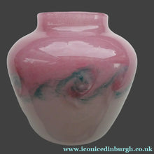 Load image into Gallery viewer, SCOTTISH GLASS Pale Grey and Pink VASART Vase. Etched signature to base; Vintage 1950s

