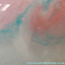 Load image into Gallery viewer, SCOTTISH GLASS Pale Grey and Pink VASART Vase. Etched signature to base; Vintage 1950s
