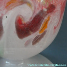 Load image into Gallery viewer, 1950s Scottish VASART Glass Tulip Lamp in Lilac Grey and Mottled Rose Pink Colours. WORKING
