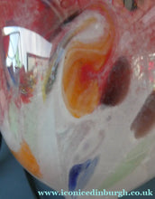 Load image into Gallery viewer, 1950s Scottish VASART Glass Tulip Lamp in Lilac Grey and Mottled Rose Pink Colours. WORKING
