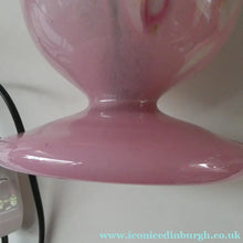 Load image into Gallery viewer, 1950s Scottish VASART Glass Tulip Lamp in Pastel Pink and Peppermint Shades. WORKING

