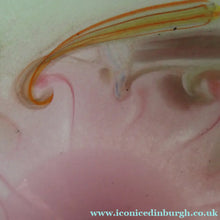 Load image into Gallery viewer, 1950s Scottish VASART Glass Tulip Lamp in Pastel Pink and Peppermint Shades. WORKING
