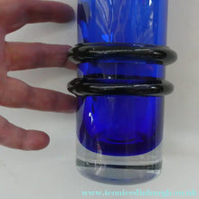 Load image into Gallery viewer, SCOTTISH GLASS. Vintage 1960s Caithness Glass Double Ring or Hoop Vase. Designed by Domhnall O Broin
