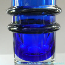 Load image into Gallery viewer, SCOTTISH GLASS. Vintage 1960s Caithness Glass Double Ring or Hoop Vase. Designed by Domhnall O Broin
