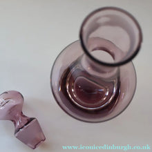 Load image into Gallery viewer, Scottish Glass. 1970s Fve Caithness Canisbay Small Heather Space Age Glasses. Plus Matching Decanter - British Glass
