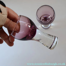Load image into Gallery viewer, Scottish Glass. 1970s Fve Caithness Canisbay Small Heather Space Age Glasses. Plus Matching Decanter - British Glass
