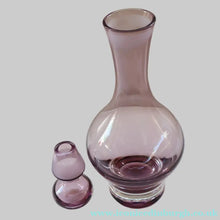 Load image into Gallery viewer, Scottish Glass. 1970s Fve Caithness Canisbay Small Heather Space Age Glasses. Plus Matching Decanter - British Glass
