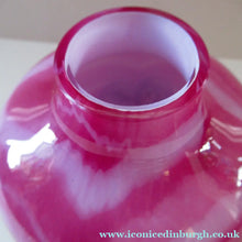 Load image into Gallery viewer, Pink Caithness Cadenza Hearts Glass Vase. Colin Terris Design 1980s
