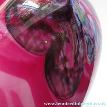 Load image into Gallery viewer, Pink Caithness Cadenza Hearts Glass Vase. Colin Terris Design 1980s

