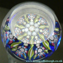 Load image into Gallery viewer, Vintage Perthshire Millefiori Inkwell or Perfume Bottle (PP83). 7 1/2 inches in height
