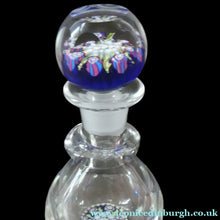 Load image into Gallery viewer, Vintage Perthshire Millefiori Inkwell or Perfume Bottle (PP83). 7 1/2 inches in height
