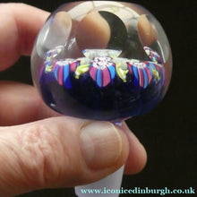 Load image into Gallery viewer, Vintage Perthshire Millefiori Inkwell or Perfume Bottle (PP83). 7 1/2 inches in height

