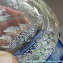 Load image into Gallery viewer, Vintage Perthshire Millefiori Inkwell or Perfume Bottle (PP83). 7 1/2 inches in height
