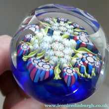 Load image into Gallery viewer, Vintage Perthshire Millefiori Inkwell or Perfume Bottle (PP83). 7 1/2 inches in height
