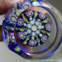 Load image into Gallery viewer, Vintage Perthshire Millefiori Inkwell or Perfume Bottle (PP83). 7 1/2 inches in height
