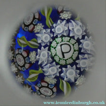 Load image into Gallery viewer, Vintage Perthshire Millefiori Inkwell or Perfume Bottle (PP83). 7 1/2 inches in height
